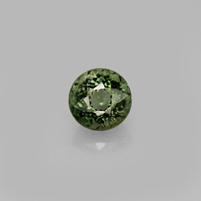 0.93캐럿 천연 그린 투르말린, 라운드 컷, 5.76 mm, VVS
