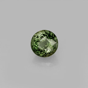 0.93캐럿 천연 그린 투르말린, 라운드 컷, 5.76 mm, VVS