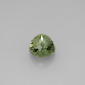 1.45캐럿 천연 그린 투르말린, 라운드 컷, 6.35 mm, VVS