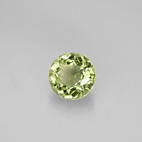 0.80캐럿 천연 그린 투르말린, 라운드 컷, 5.76 mm, VVS