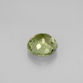 0.88캐럿 천연 그린 투르말린, 라운드 컷, 5.95 mm, VVS