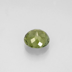 1.15캐럿 천연 그린 투르말린, 라운드 컷, 6.68 mm, VVS-VS