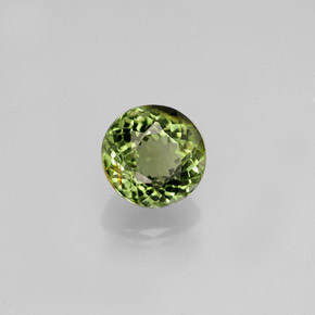 0.74캐럿 천연 그린 투르말린, 라운드 컷, 5.56 mm, VVS-VS