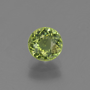 0.76캐럿 천연 그린 투르말린, 라운드 컷, 5.45 mm, VVS