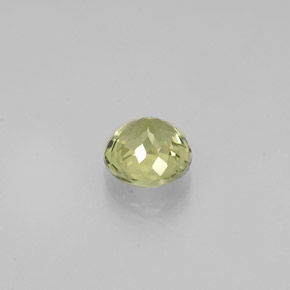 0.62캐럿 천연 노란빛 그린 투르말린, 라운드 컷, 5.17 mm, VVS