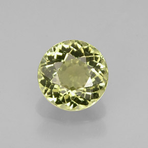 0.74캐럿 천연 그린 투르말린, 라운드 컷, 5.71 mm, VVS