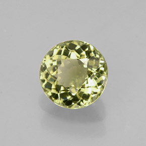 0.74캐럿 천연 그린 투르말린, 라운드 컷, 5.71 mm, VVS