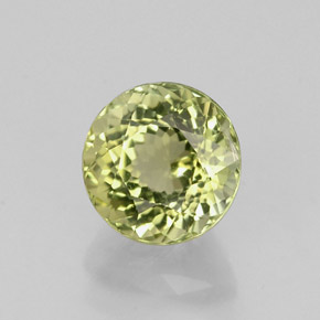 0.95캐럿 천연 그린 투르말린, 라운드 컷, 5.95 mm, VVS-VS