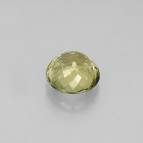 1.10캐럿 천연 노란빛 그린 투르말린, 라운드 컷, 6.32 mm, VVS