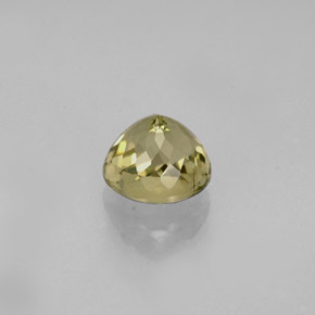 0.82캐럿 천연 녹빛 골든 투르말린, 라운드 컷, 5.44 mm, VVS