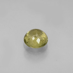 0.77캐럿 천연 녹빛 골든 투르말린, 라운드 컷, 5.61 mm, VVS
