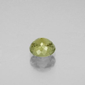 0.58캐럿 천연 노란빛 그린 투르말린, 라운드 컷, 5.19 mm, VS