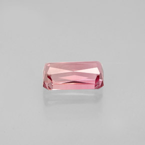 0.89캐럿 천연 로즈 핑크 투르말린, 에메랄드 컷, 7.2×4.2 mm, VVS