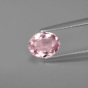 0.83캐럿 천연 핑크 투르말린, 타원형 컷, 6.9×5.7 mm, VS
