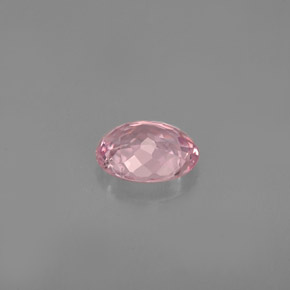 0.83캐럿 천연 핑크 투르말린, 타원형 컷, 6.9×5.7 mm, VS
