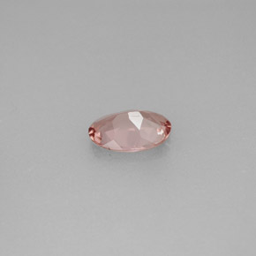 0.64캐럿 천연 로즈 투르말린, 타원형 컷, 7×4.9 mm, VVS-VS
