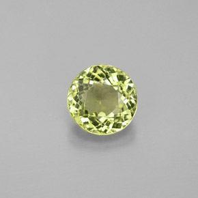 0.76캐럿 천연 Light Green  투르말린, 라운드 컷, 5.69 mm, VVS-VS