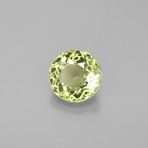 0.76캐럿 천연 Light Green  투르말린, 라운드 컷, 5.69 mm, VVS-VS