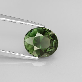 1.76캐럿 천연 그린 투르말린, 타원형 컷, 8.8×7.6 mm, VVS