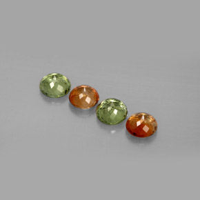 캐럿 천연 멀티컬러 투르말린 보석, 라운드 컷, 4.65 mm, VVS-VS