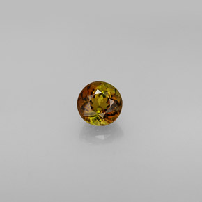 0.61캐럿 천연 멀티컬러 투르말린, 라운드 컷, 5.07 mm, VVS