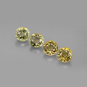 캐럿 천연 멀티컬러 투르말린 보석, 라운드 컷, 5.11 mm, VVS-VS