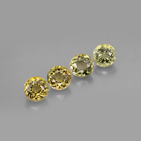 캐럿 천연 멀티컬러 투르말린 보석, 라운드 컷, 5.11 mm, VVS-VS