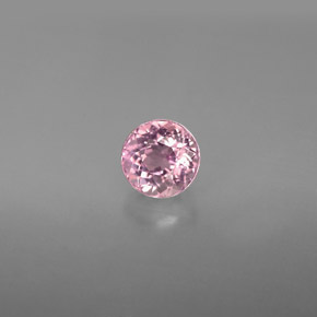 0.88캐럿 천연 핑크 투르말린, 라운드 컷, 5.58 mm, VVS-VS