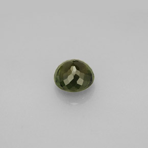 1.25캐럿 천연 딥 그린 투르말린, 라운드 컷, 6.53 mm, VS