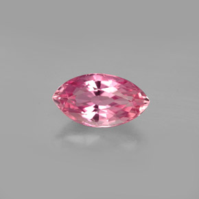 1.55캐럿 천연 보랏빛 핑크 투르말린, 마퀴즈, 10×5.5 mm, VVS-VS