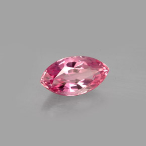 1.55캐럿 천연 보랏빛 핑크 투르말린, 마퀴즈, 10×5.5 mm, VVS-VS