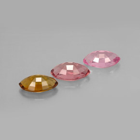 1.96캐럿 천연 멀티컬러 투르말린 보석, 마퀴즈, 7.7×4.6 mm, VVS-VS