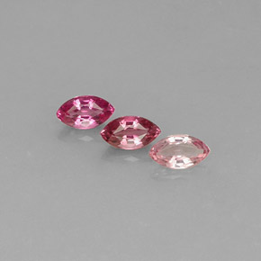 캐럿 천연 멀티컬러 투르말린 보석, 마퀴즈, 7×3.9 mm, VVS-VS