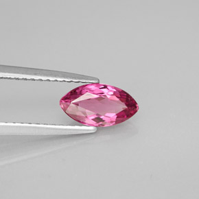 0.86캐럿 천연 보랏빛 핑크 투르말린, 마퀴즈, 8.6×4.7 mm, VVS-VS