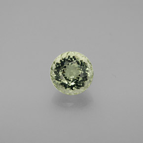 1.33캐럿 천연 그린 투르말린, 라운드 컷, 6.72 mm, VVS-VS