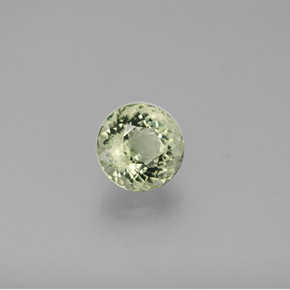 1.33캐럿 천연 그린 투르말린, 라운드 컷, 6.72 mm, VVS-VS