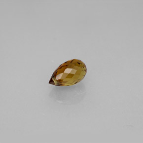 0.73캐럿 천연 골든 브라운 투르말린, 브리올레트, 6.5×4.3 mm, VVS-VS