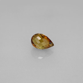 0.73캐럿 천연 골든 브라운 투르말린, 브리올레트, 6.5×4.3 mm, VVS-VS