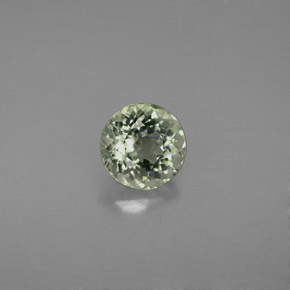 1.08캐럿 천연 그린 투르말린, 라운드 컷, 6.46 mm, VS