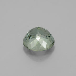 1.12캐럿 천연 그린 투르말린, 라운드 컷, 6.50 mm, VS