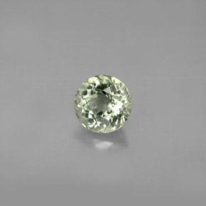 0.90캐럿 천연 그린 투르말린, 라운드 컷, 6.03 mm, VVS-VS