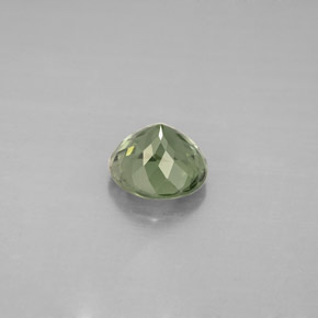 1.11캐럿 천연 그린 투르말린, 라운드 컷, 6.53 mm, VVS-VS