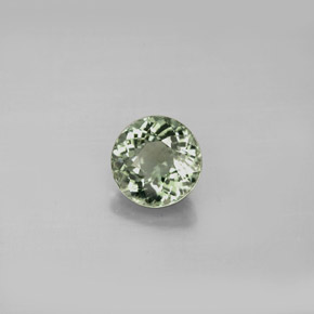 1.03캐럿 천연 그린 투르말린, 라운드 컷, 6.43 mm, VS