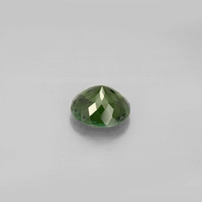 0.91캐럿 천연 그린 투르말린, 라운드 컷, 6.34 mm, VS