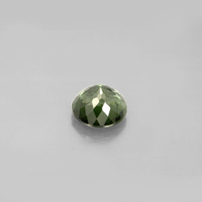 0.90캐럿 천연 그린 투르말린, 라운드 컷, 6.01 mm, VVS-VS