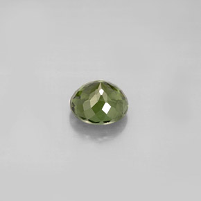 1.04캐럿 천연 그린 투르말린, 라운드 컷, 6.25 mm, VVS-VS