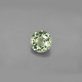 0.83캐럿 천연 라이트 그린 투르말린, 라운드 컷, 5.97 mm, VVS-VS