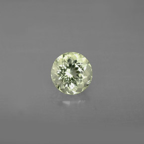 0.93캐럿 천연 라이트 그린 투르말린, 라운드 컷, 6.29 mm, VVS-VS