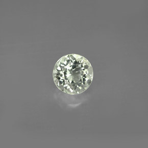 0.94캐럿 천연 라이트 그린 투르말린, 라운드 컷, 5.97 mm, VVS-VS