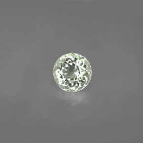 0.94캐럿 천연 라이트 그린 투르말린, 라운드 컷, 5.97 mm, VVS-VS